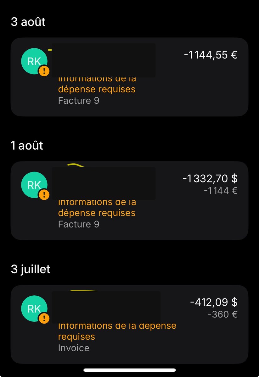 Preuves de paiement collaborateur